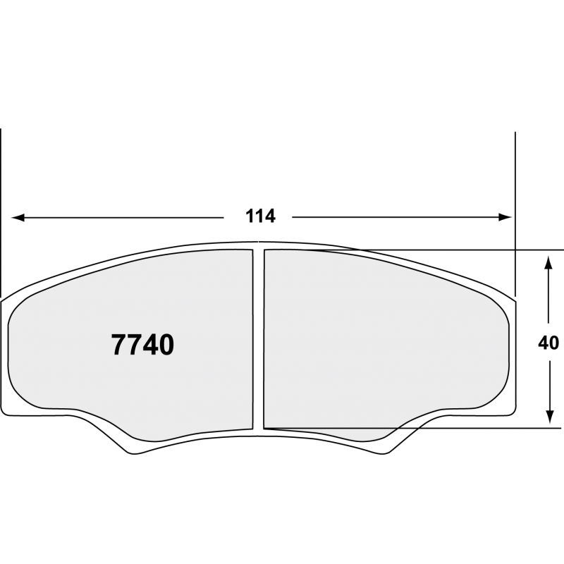Degressive endurance compound. Race brake pads - Citroen
Radical